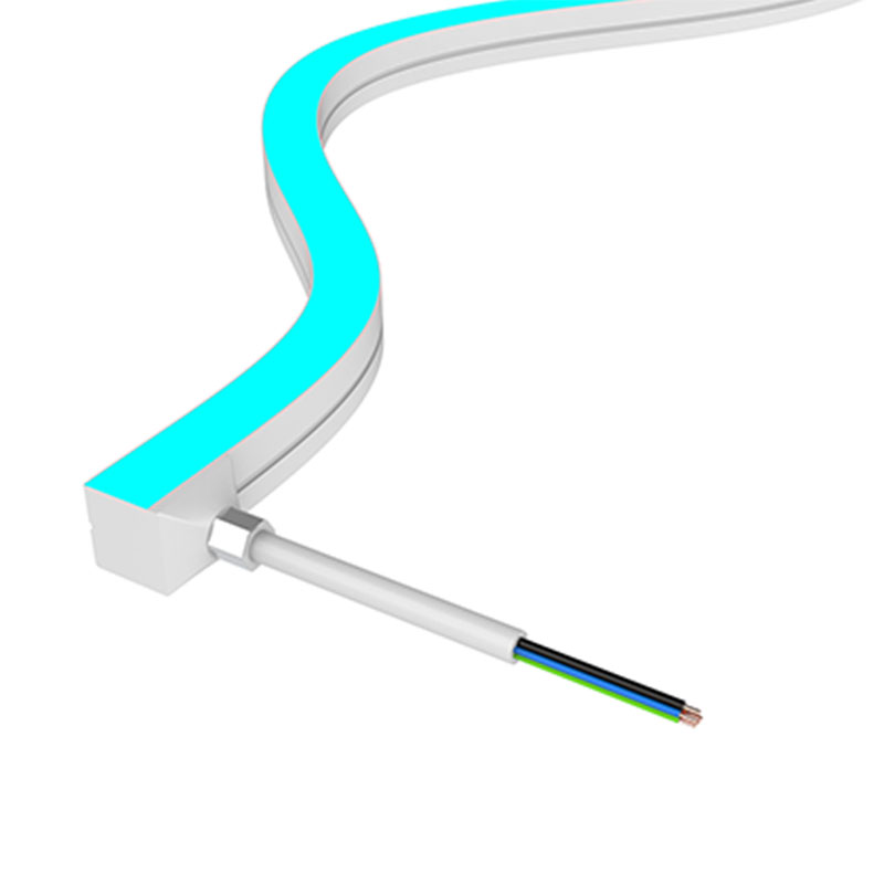 Cainéal Neon stiúir Solúbtha Bán Silicone